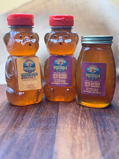12 oz - Dragonfire Hot Honey - 12 oz Mama Bear (Carolina Reaper Infused)